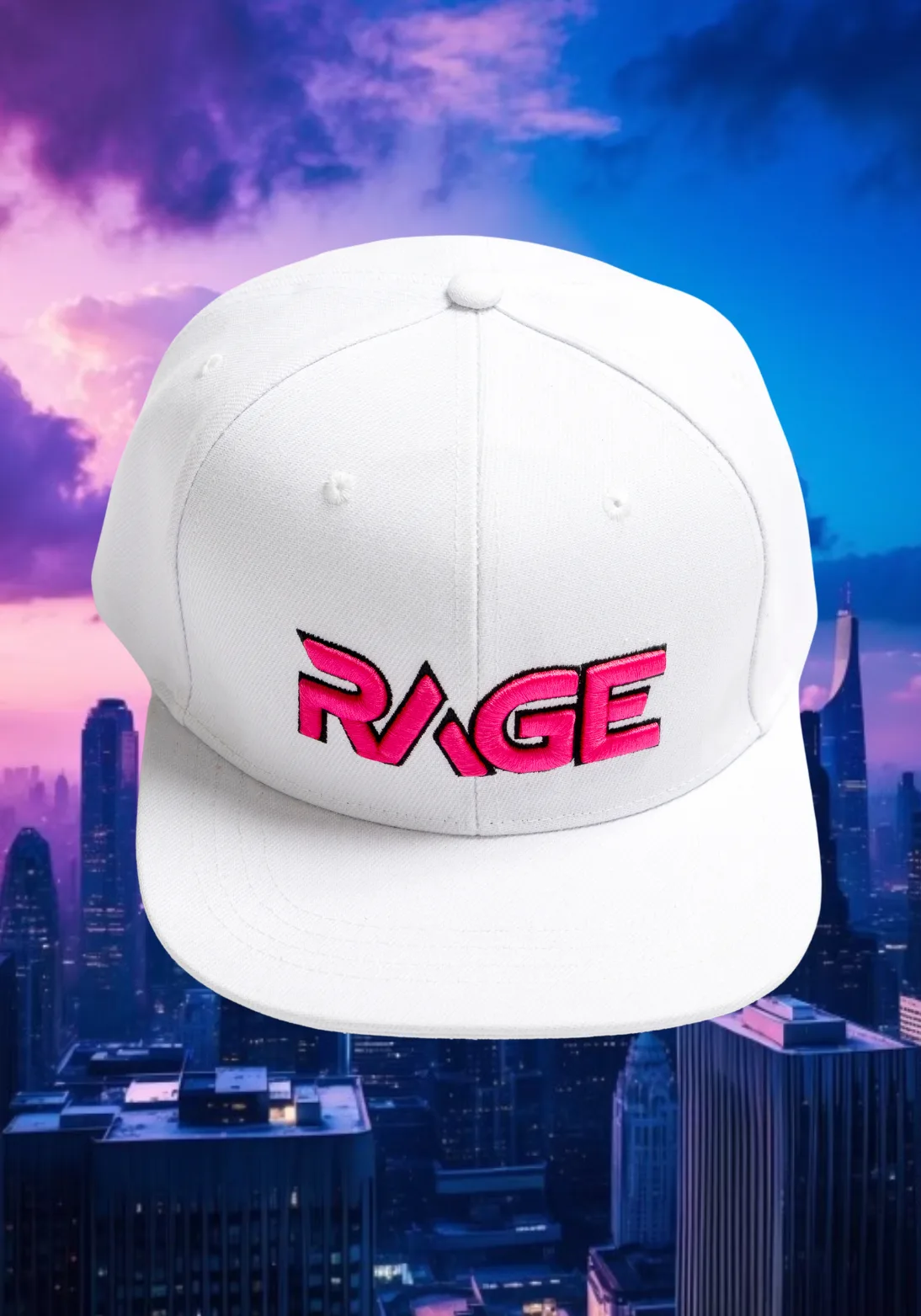 RAGE Style Cap - White - Image 5